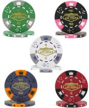 Fabulous Las Vegas Tri-color Triple Crown 11.5g Poker Chips