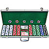 500 11.5G Jackpot Casino Clay Poker Chips w/Aluminum Case