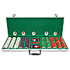 500 10g Ceramic Coconut Tree Chips w/ Silver Aluminum Case