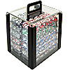 1000 4 Aces w/Denominations Poker Chips in Acrylic Carrier