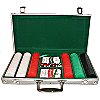 300 Super Diamond Poker Chips - with Silver Aluminum Case