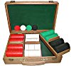 300 Super Diamond Poker Chips w/Oak Case