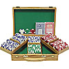 300 pc LUCKY CROWN 11.5g Chip Set w/Genuine Oak Case