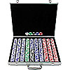 1000 Landmark Lucky Crowns 11.5g Poker Chips w/Aluminum Case