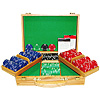 300 Soprano 10g Clay Poker Chip Set w/Genuine Oak Case
