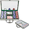 200 11.5G Holdem Poker Chip Set w/Clear Cover Aluminum Case