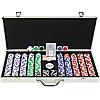 650 11.5G Holdem Poker Chip Set w/Executive Aluminum Case