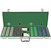 500 Deluxe Pyramid 11.5 Gram Chips w/SILVER ALUMINUM Case