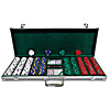 500 13 gm Pro Clay Casino Chips w/ Aluminum Case