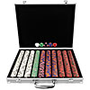 1000 Chip Tri-Color Triple Crown Set w/Aluminum Case