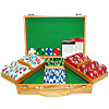 300 Multi-Colored EDGE SPOT LV*NV*USA Poker Chip in Oak Case