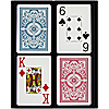 KEM™ Arrow Bridge Size JUMBO Index Red/Blue Decks