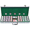 500 12.2 Gram Clay Coin Inlay Poker Chips w/Aluminum Case