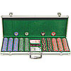 500 10g Chip Desert Sands Casino Poker Set w/Aluminum Case